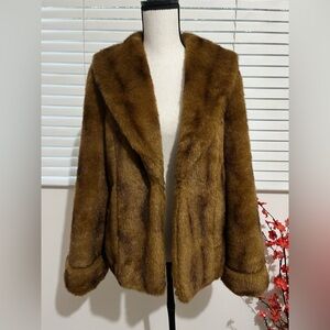 XXI Brown Faux Teddy Coat